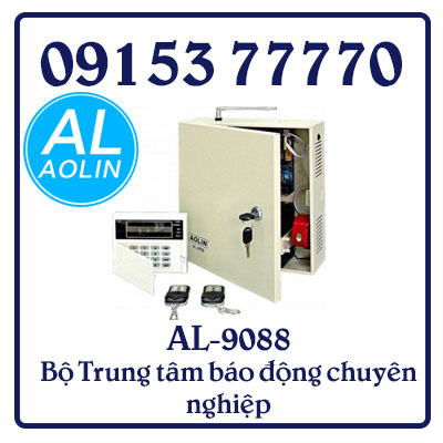 AL-9088 Bộ Trung tâm báo động chuyên nghiệp 8 vùng có dây, 8 vùng không dây.
