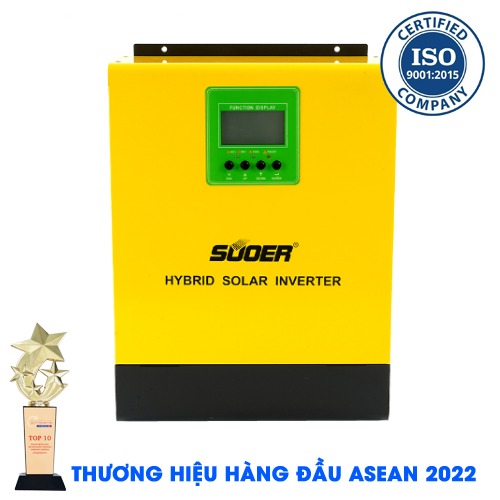 Hybrid Inverter SUOER SVM-3K-24V Tần Số Cao 3000W AC60A MPPT40A [Chính Hãng]