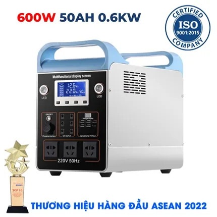 Bộ Lưu Điện 220V 600W Năng Lượng Mặt Trời Pin 50AH Giá Rẻ