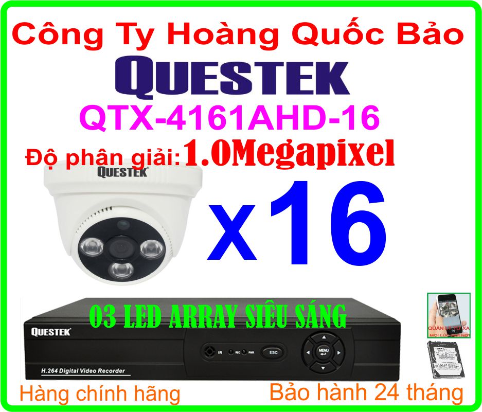 Hệ Thống 16 Camera Khuyến Mãi QTX-4163AHD - 16CH