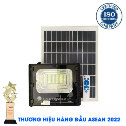 Đèn 100W - Đèn Pha Led Năng Lượng Mặt Trời 100W MD-8800
