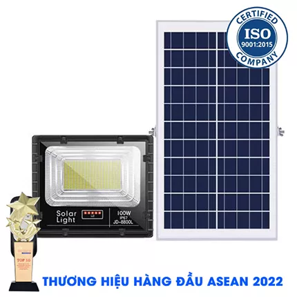 Đèn 100W JD-8800L - Đèn Năng Lượng Mặt Trời 100W Jindian JD-8800L CHỈ 1.080K- Solar Light 100W