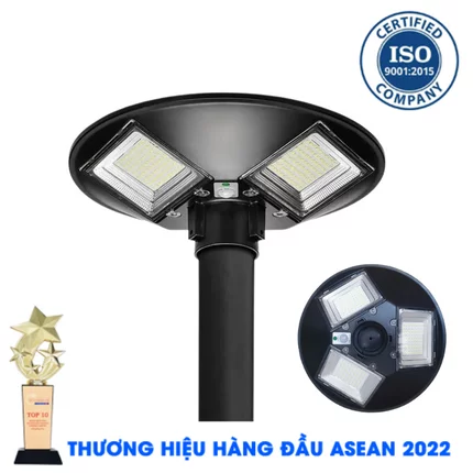 Đèn 150W - Đèn Trụ Năng Lượng Mặt Trời Sân Vườn UFO 150W - Solar Light KUNGFU SOLAR UFO 150W