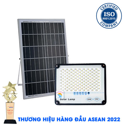 ĐÈN 200W CHỐNG CHÓI NĂNG LƯỢNG MẶT TRỜI KUNGFU SOLAR- Solar Light 200W