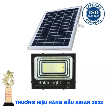 ĐÈN 25W NĂNG LƯỢNG MẶT TRỜI - ĐÈN PHA NĂNG LƯỢNG MẶT TRỜI Solar Light TOPSOLAR 25W CHỈ 485K