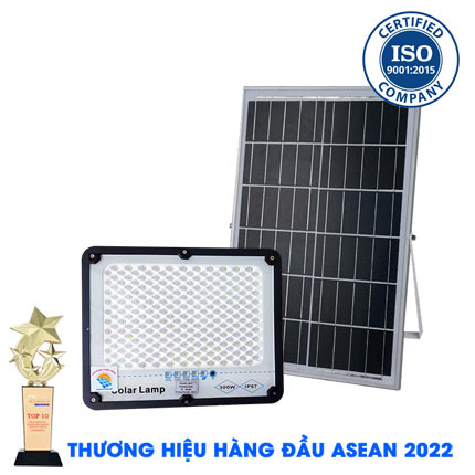 ĐÈN 300W CHỐNG CHÓI NĂNG LƯỢNG MẶT TRỜI - Solar light KUNGFU SOLAR 300W