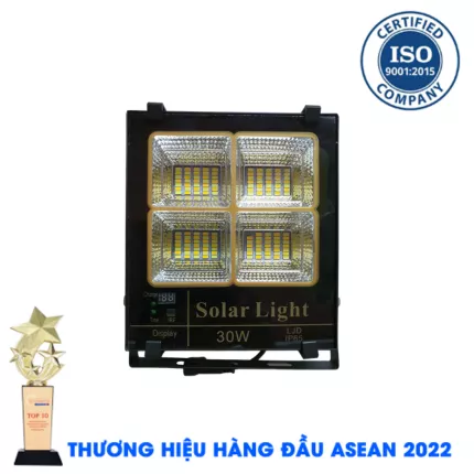 ĐÈN 30W - Đèn Năng Lượng Mặt Trời 30W 3 MÀU NĂNG LƯỢNG MẶT TRỜI KUNGFU SOLAR - 8830/L3M - Solar Light 30W