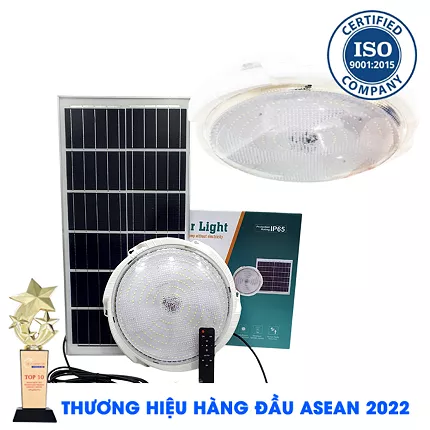 Đèn 400W - Đèn Ốp Trần Năng Lượng Mặt Trời 400W KUNGFU SOLAR Siêu Sáng