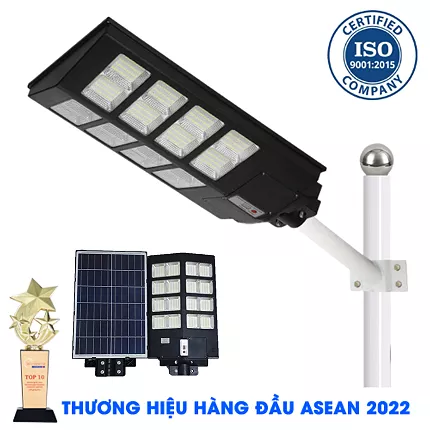 Đèn 400W MD-2X66400B16 - Đèn Đường Năng Lượng Mặt Trời Liền Thể 2 Cánh 400W KUNGFU SOLAR MD-2X66400B16 - Solar Light 400W