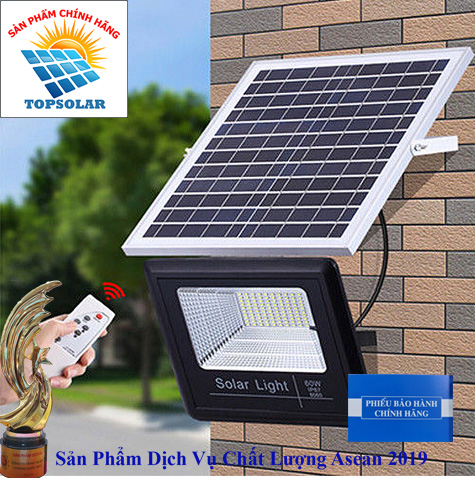 ĐÈN 40W NĂNG LƯỢNG MẶT TRỜI - ĐÈN PHA NĂNG LƯỢNG MẶT TRỜI Solar Light TOPSOLAR 40W CHỈ 540K