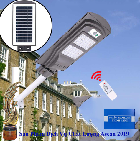 ĐÈN 60W NĂNG LƯỢNG MẶT TRỜI - ĐÈN ĐƯỜNG NĂNG LƯỢNG MẶT TRỜI LIỀN THỂ 60W