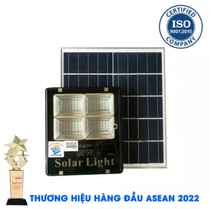 ĐÈN 60W NĂNG LƯỢNG MẶT TRỜI - ĐÈN NĂNG LƯỢNG MẶT TRỜI 60W ÁNH SÁNG MÀU VÀNG -Solar Light 60W