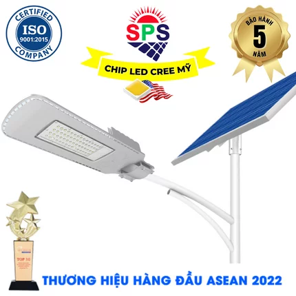 Đèn Đường 1000W Năng Lượng Mặt Trời Cao Cấp SPS Chip LED Mỹ Bảo Hành 5 Năm Mẫu Mới