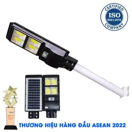 ĐÈN ĐƯỜNG 100W NĂNG LƯỢNG MẶT TRỜI KUNGFU SOLAR - CHỐNG NƯỚC NGOÀI TRỜI MẪU MỚI 2022