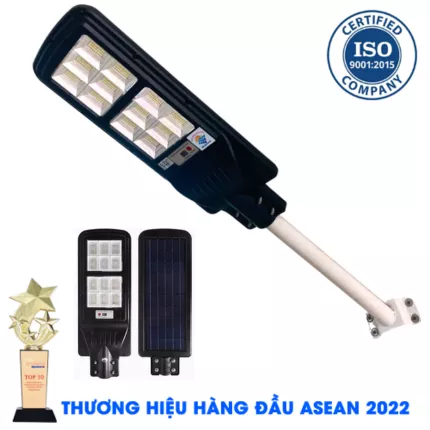 Đèn đường 120W năng lượng mặt trời liền thể  chống nước Mẫu Mới 2022