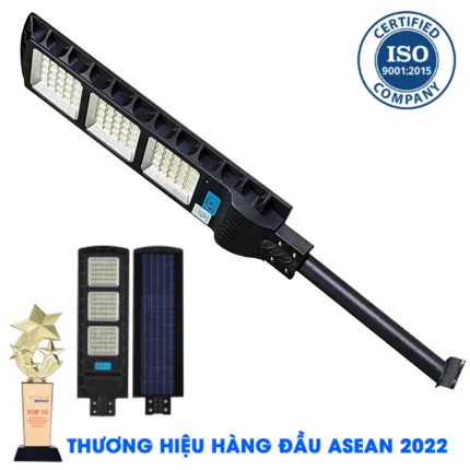 Đèn Đường 300W - Đèn Đường Năng Lượng Mặt Trời Solar Light Top Solar 300W Ánh Sáng Vàng