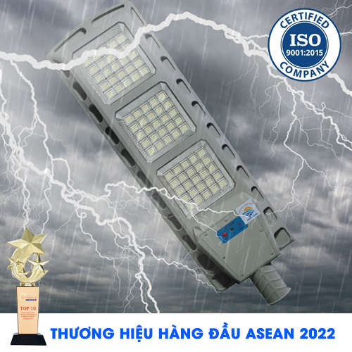 Đèn Đường 300W - Đèn Đường Năng Lượng Mặt Trời Solar Light Top Solar 300W Vỏ Kim Loại
