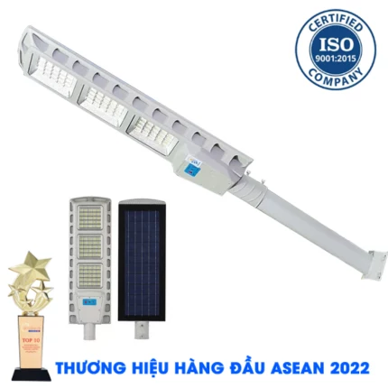 Đèn Đường 300W - Đèn Đường Năng Lượng Mặt Trời Solar Light Top Solar 300W Vỏ Kim Loại