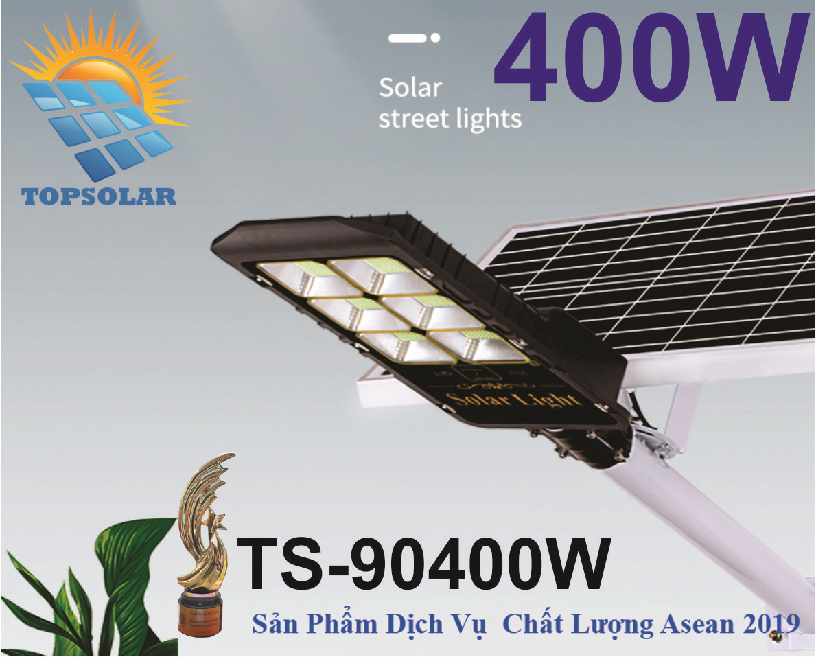 ĐÈN ĐƯỜNG 400W NĂNG LƯỢNG MẶT TRỜI TOPSOLAR