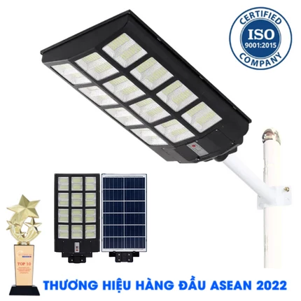 Đèn Đường Liền Thể 600W Năng Lượng Mặt Trời 3 Mặt Đèn Mẫu Mới 2023