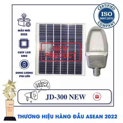 Đèn JD-300 300w - Đèn Đường Năng Lượng Mặt Trời Jindian Solar Light 300W