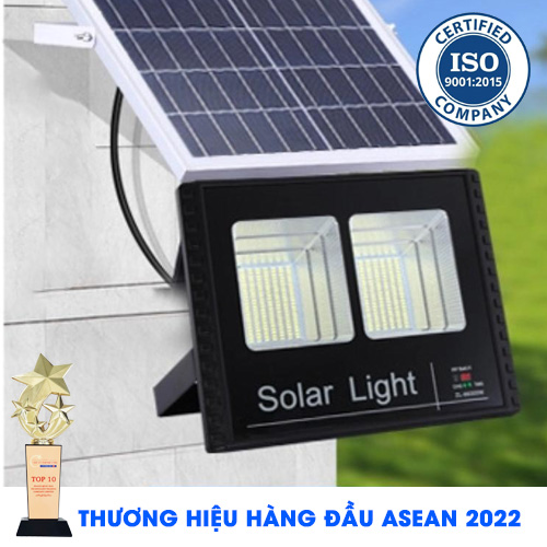 ĐÈN PHA 150W NĂNG LƯỢNG MẶT TRỜI.ĐÈN LED HIỂN THỊ PHẦN TRĂM  PIN - Solar light TOPSOLAR 150W 2 ô