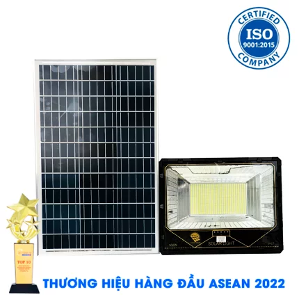 Đèn Pha 500W Năng Lượng Mặt Trời KungFu Solar Mẫu Mới