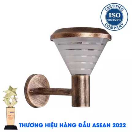 ĐÈN TREO TƯỜNG NĂNG LƯỢNG MẶT TRỜI (TRÒN VÀNG)