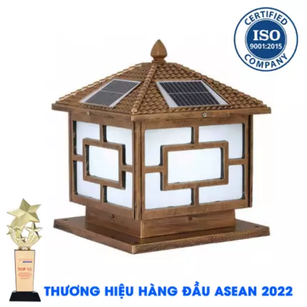 ĐÈN TRỤ CỔNG NĂNG LƯỢNG MẶT TRỜI TT-404 Màu Vàng