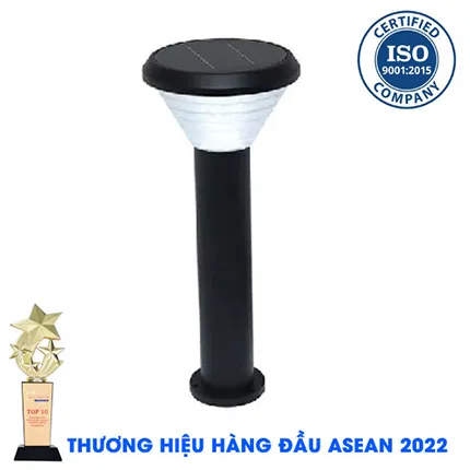 ĐÈN TRỤ TRÒN NĂNG LƯỢNG MẶT TRỜI H580B (ĐEN)