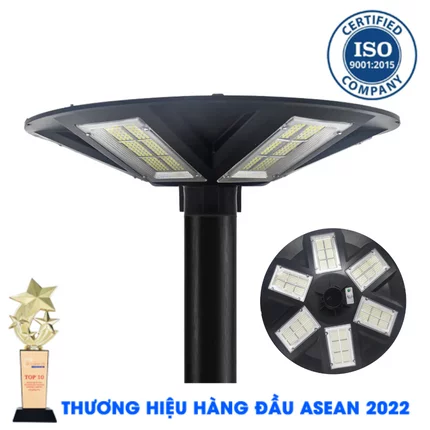 Đèn UFO 1200W Năng Lượng Mặt Trời Sân Vườn Bigsize 700x700mm Chip LED Mỹ