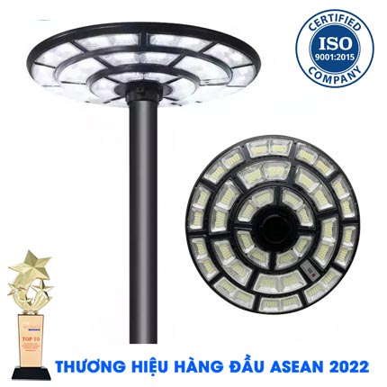 Đèn UFO 1200W Năng Lượng Mặt Trời Sân Vườn KUNGFU SOLAR