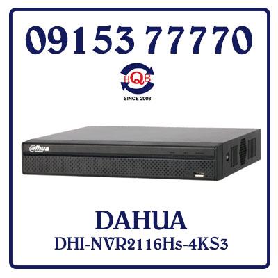 DHI-NVR2116Hs-4KS3 Đầu Ghi Hình DAHUA DHI-NVR2116Hs-4KS3 Giá Rẻ