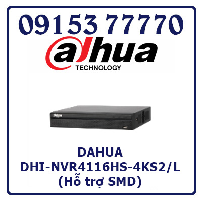 DHI-NVR4116HS-4KS2/L Đầu ghi hình DAHUA (Hỗ trợ SMD)
