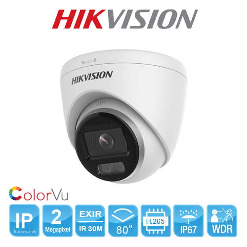 DS-2CD1327G0-L Camera 2MP ColorVu cho hình ảnh màu sắc 24/7
