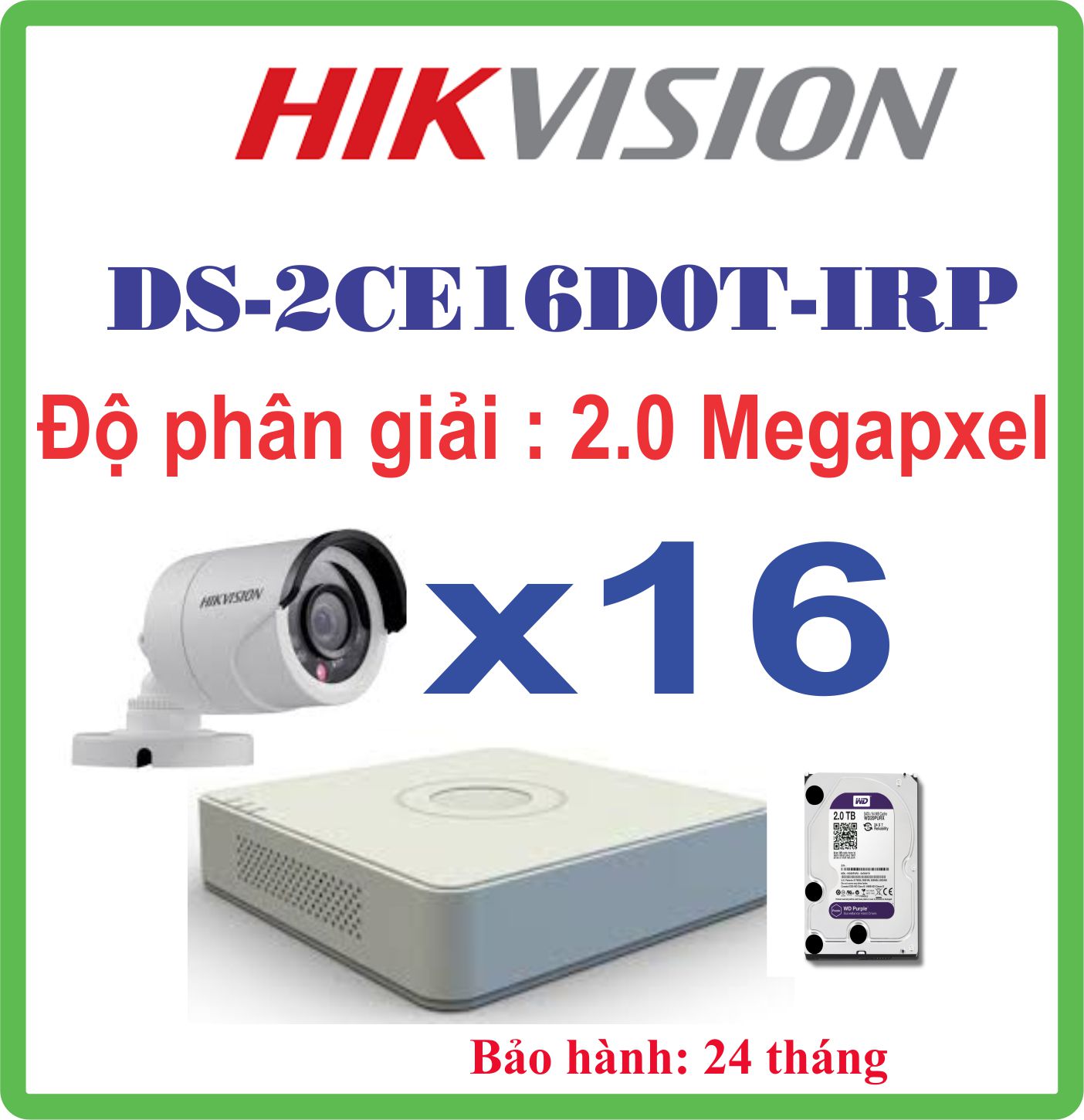 Hệ Thống 16 Camera HIKVISION