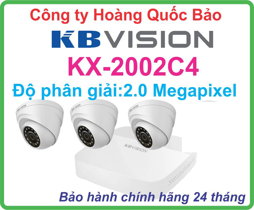 Hệ Thống 3 Camera Khuyến Mãi KBVISION GIÁ RẺ KX-2002C4 Tốt Nhất