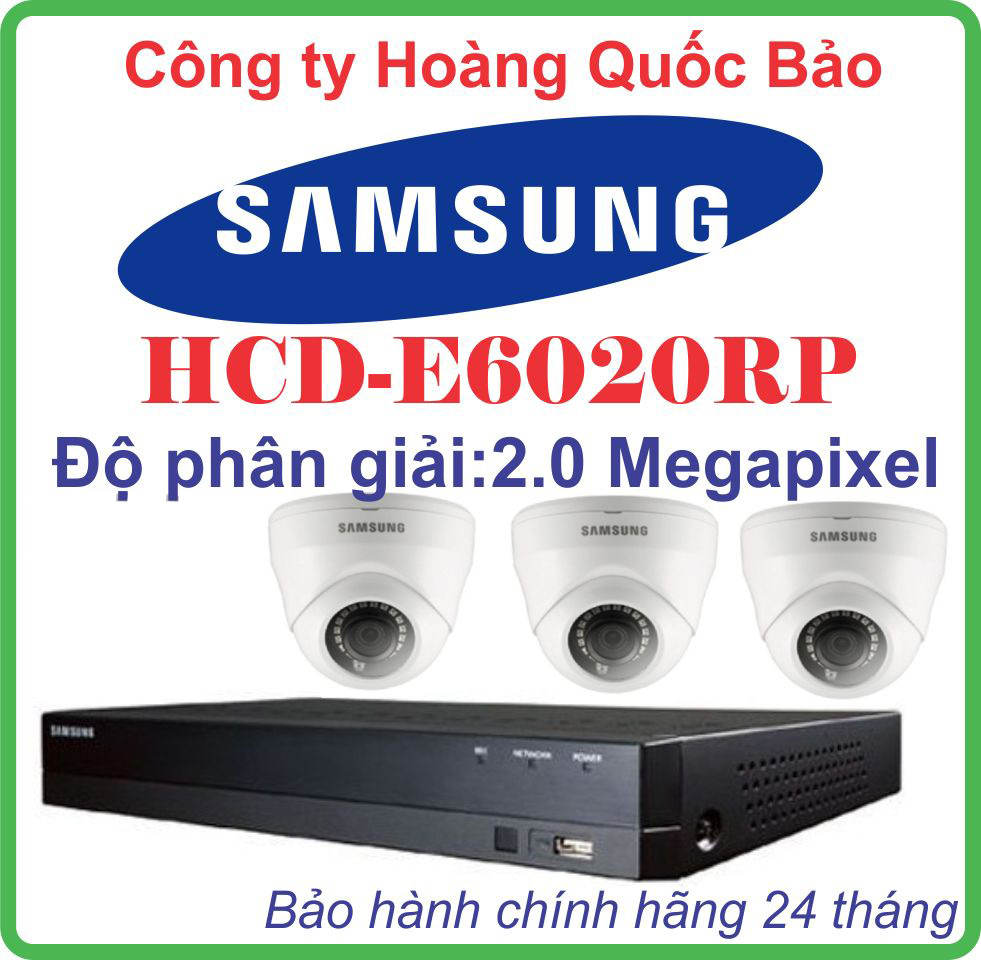 Hệ Thống 3 Camera Khuyến Mãi SAMSUNG HCD-E6020RP - 4CH