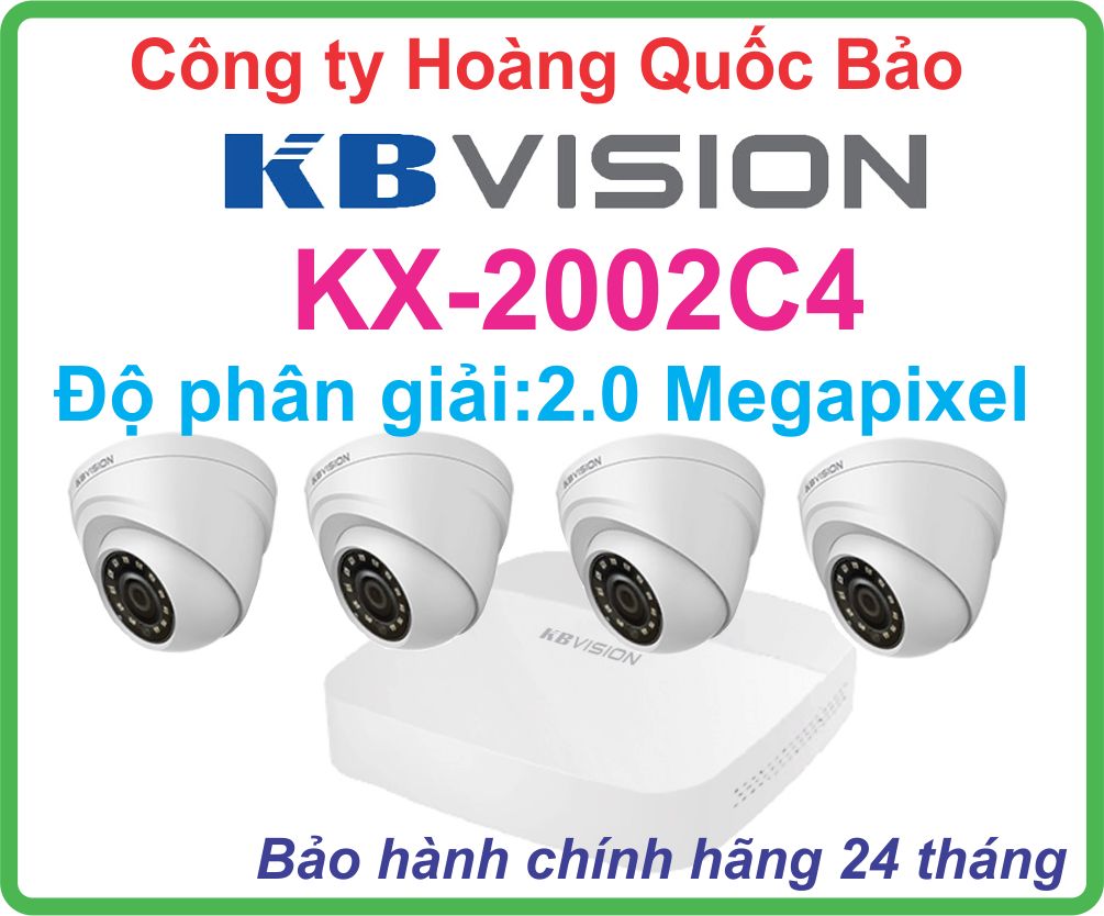Hệ Thống 4 Camera Khuyến Mãi KBVISION GIÁ RẺ KX-2002C4 Tốt Nhất