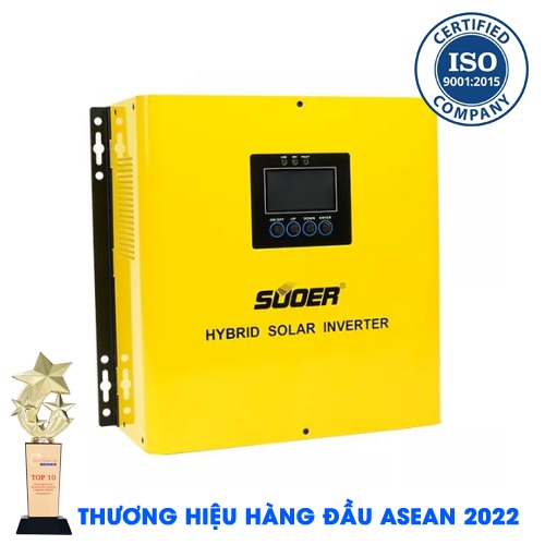 Hybrid Inverter SUOER PLP-1000W-12V Bộ Kích Điện Sin Chuẩn Có Sạc AC20A PWM30A [Chính Hãng]