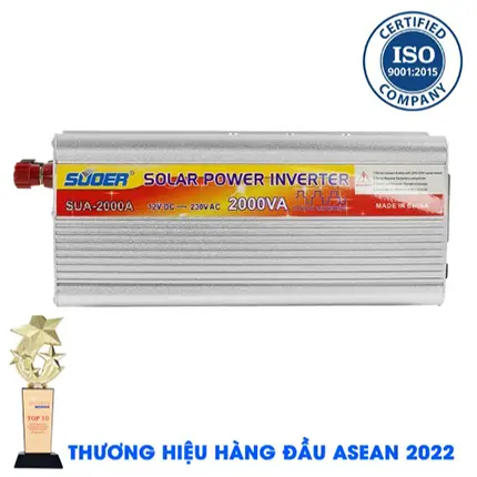 Inverter Suoer SUA-2000A 2000W [Chính Hãng] Bộ Kích Điện 12V Lên 220V - Máy Kích Điện Sin Mô Phỏng