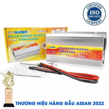 Inverter Suoer SUA-3000VA [Chính Hãng] Bộ Kích Điện Lên 220V - Máy Kích Điện Sóng Sin Mô Phỏng