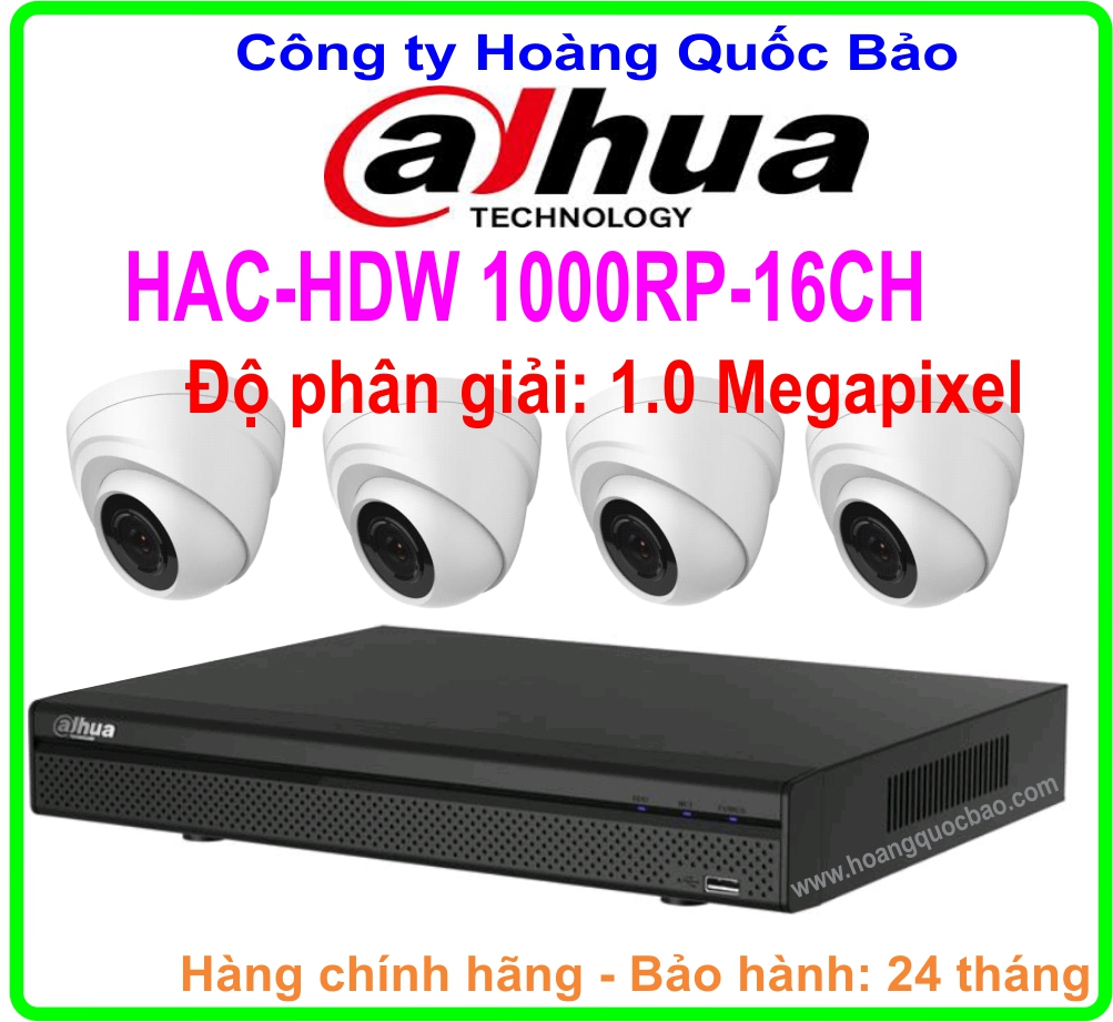 Khuyến Mãi Hệ Thống 4 Camera DAHUA Giá Rẻ HAC HDW-1000RP Tốt Nhất