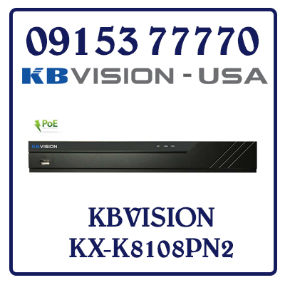KX-K8108PN2 Đầu ghi IP POE 8 kênh KBVISION Giá Rẻ