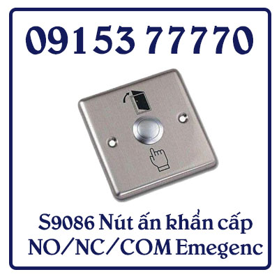Metal Case Panic Button S9086 Nút ấn khẩn cấp NO/NC/COM Emegency( bằng Inox) KT 80x86x20 - Chất liệu INOX
