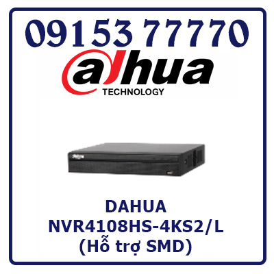NVR4108HS-4KS2/L Đầu ghi hình DAHUA (Hỗ trợ SMD)
