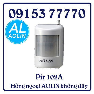 Pir 102A Hồng ngoại AOLIN không dây có chân đế. Dùng 1v pin 9V nhỏ gọn (New)