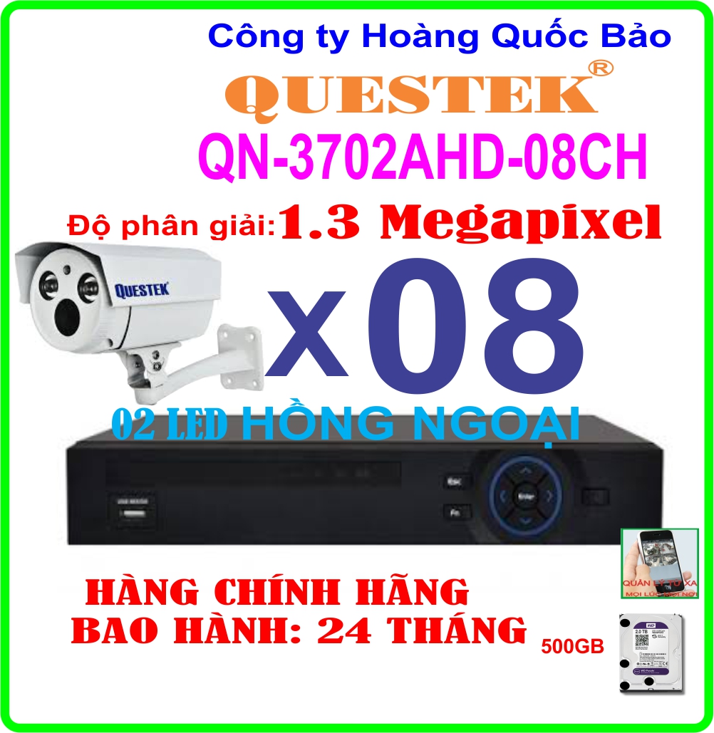 Hệ Thống 8 Camera QN-3702AHD-8CH