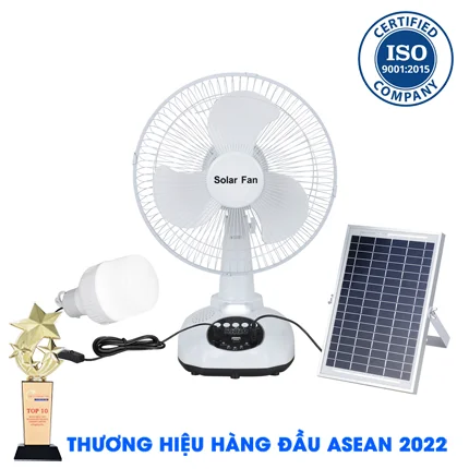 Quạt 12W - Quạt Năng Lượng Mặt Trời Jindian JD T9 12W