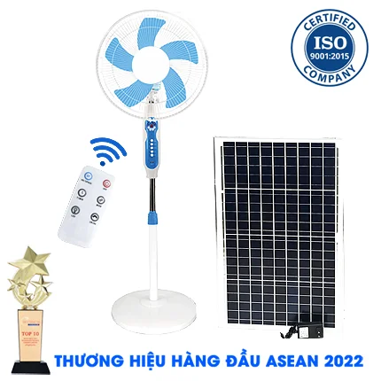 Quạt KungFu 12V Năng Lượng Mặt Trời Cao Tấm Pin Lớn Tốc Độ Mạnh